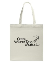 Crazy wiener dog mom EL11 Tote Bag thumbnail