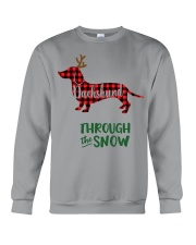 Dachshund Through The Snow HT10 Crewneck Sweatshirt thumbnail