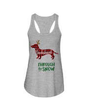 Dachshund Through The Snow HT10 Ladies Flowy Tank thumbnail