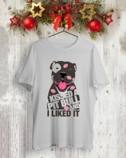 Kiss a pitbull TM99 Classic T-Shirt lifestyle-holiday-crewneck-front-2