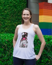 Kiss a pitbull TM99 Ladies Flowy Tank lifestyle-bellaflowy-tank-front-2