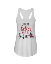 Life Is Better On The Farm NO96 Ladies Flowy Tank thumbnail