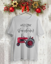 Welcome To Our Farmhouse TT99 Classic T-Shirt lifestyle-holiday-crewneck-front-2