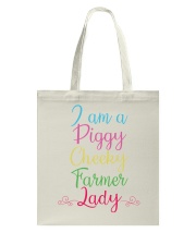 I am a piggy cheeky farmer lady-QT00 Tote Bag thumbnail