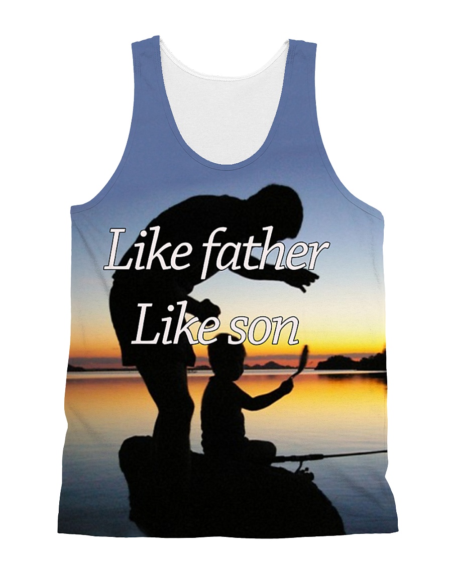 Like Father Like Son Fishing LA03 All-over Unisex Tank
