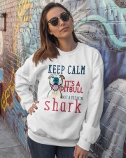 Keep Calm It's A Pitbull HT10 Crewneck Sweatshirt lifestyle-unisex-sweatshirt-front-3