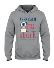 Keep Calm It's A Pitbull HT10 Hooded Sweatshirt front