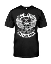 HELL WAS FULL - SO I CAME BACK Premium Fit Mens Tee front