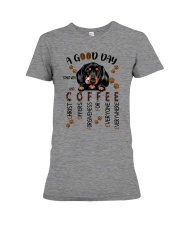 Dachshund Premium Fit Ladies Tee tile