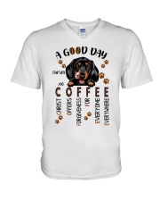 Dachshund V-Neck T-Shirt tile