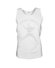 baseball jesus save Unisex Tank tile