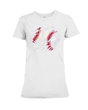 BASEBALL grunge shirt Premium Fit Ladies Tee tile