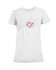 baseball aunt shirt shirt Premium Fit Ladies Tee tile