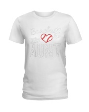 baseball aunt shirt shirt Ladies T-Shirt tile