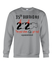 Toilet Paper Quarantined 1985 35th Birthday Crewneck Sweatshirt tile