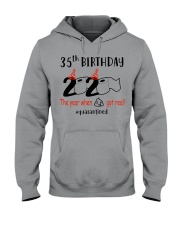 Toilet Paper Quarantined 1985 35th Birthday Hooded Sweatshirt tile