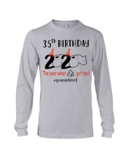 Toilet Paper Quarantined 1985 35th Birthday Long Sleeve Tee tile