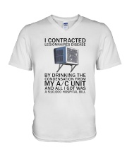 I Contracted Legionnaires Disease T Shirt V-Neck T-Shirt tile