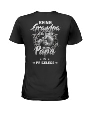 Being PaPa is Priceless Silver Ladies T-Shirt tile