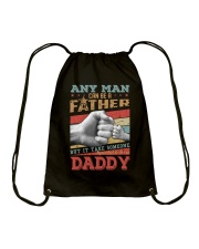 Family Any Man Can Be A Father Drawstring Bag tile