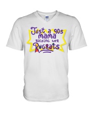 Family Just A 90s Mama V-Neck T-Shirt tile