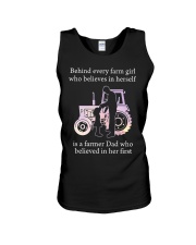 Family Farmer Dad Believes Unisex Tank tile