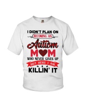 Family I Didn't Plan On Becoming An Autism Mom Youth T-Shirt tile