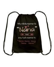 Family My Nickname Is Nana Drawstring Bag tile
