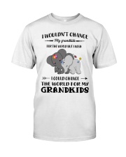 Family Elephant Grandkids Classic T-Shirt front