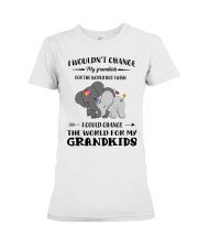 Family Elephant Grandkids Premium Fit Ladies Tee tile