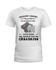 Family Elephant Grandkids Ladies T-Shirt tile