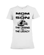 Family Mom And Son The Legend And The Legacy Premium Fit Ladies Tee tile