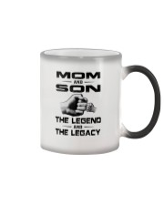 Family Mom And Son The Legend And The Legacy Color Changing Mug tile
