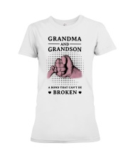 Family Grandma And Grandson Premium Fit Ladies Tee tile