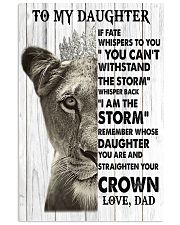 Family To My Daughter Poster 11x17 Poster front