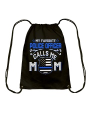 Family My Favorite Police Officer Calls Me Mom Drawstring Bag tile