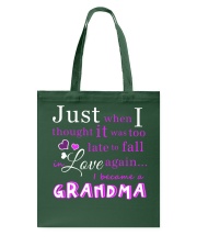Family I Became A Grandma Tote Bag tile