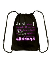 Family I Became A Grandma Drawstring Bag tile