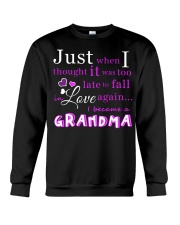 Family I Became A Grandma Crewneck Sweatshirt tile