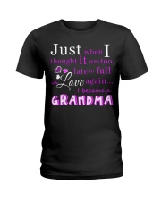 Family I Became A Grandma Ladies T-Shirt tile