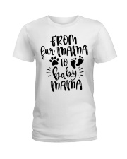Family From Fur Mama To Baby Mama Ladies T-Shirt tile