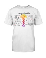 Family To My Daughter Classic T-Shirt front