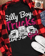 Silly Boys Trucks Are For Girls Classic T-Shirt apparel-classic-tshirt-lifestyle-front-163