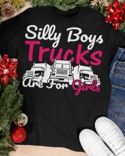 Silly Boys Trucks Are For Girls Classic T-Shirt apparel-classic-tshirt-lifestyle-front-81