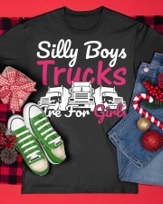 Silly Boys Trucks Are For Girls Classic T-Shirt custom-t-shirts-classic-lifestyle-front-356