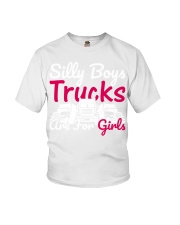Silly Boys Trucks Are For Girls Youth T-Shirt tile