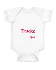 Silly Boys Trucks Are For Girls Baby Onesie tile