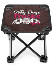 Silly Boys Trucks Are For Girls Folding Stool tile