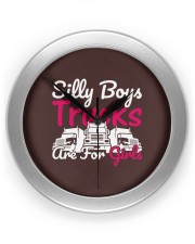 Silly Boys Trucks Are For Girls Clock tile