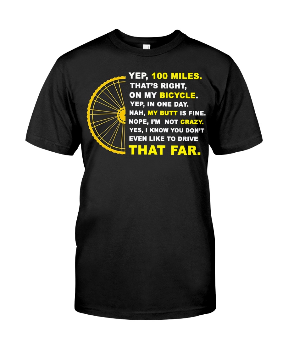 YEP 100 MILES T-Shirt Love Cicyling Classic T-Shirt